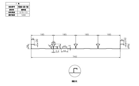 YXB40-185-740閉口樓承板
