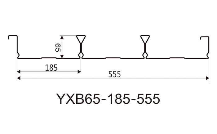 YXB65-185-555閉口樓承板